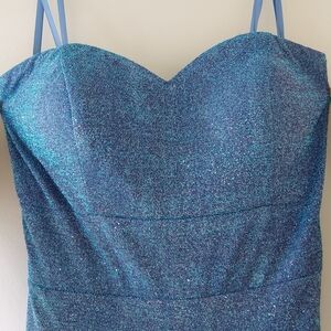 Clarisse Shimmering Blue Gown